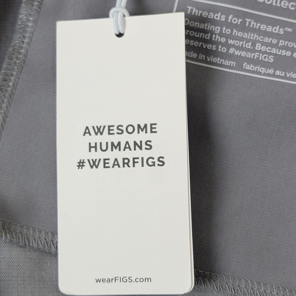 Figs Gray Charlotte 21 Pocket High Waist Slim Jogger Scrub Pants Sz XXS NEW - Picture 13 of 13